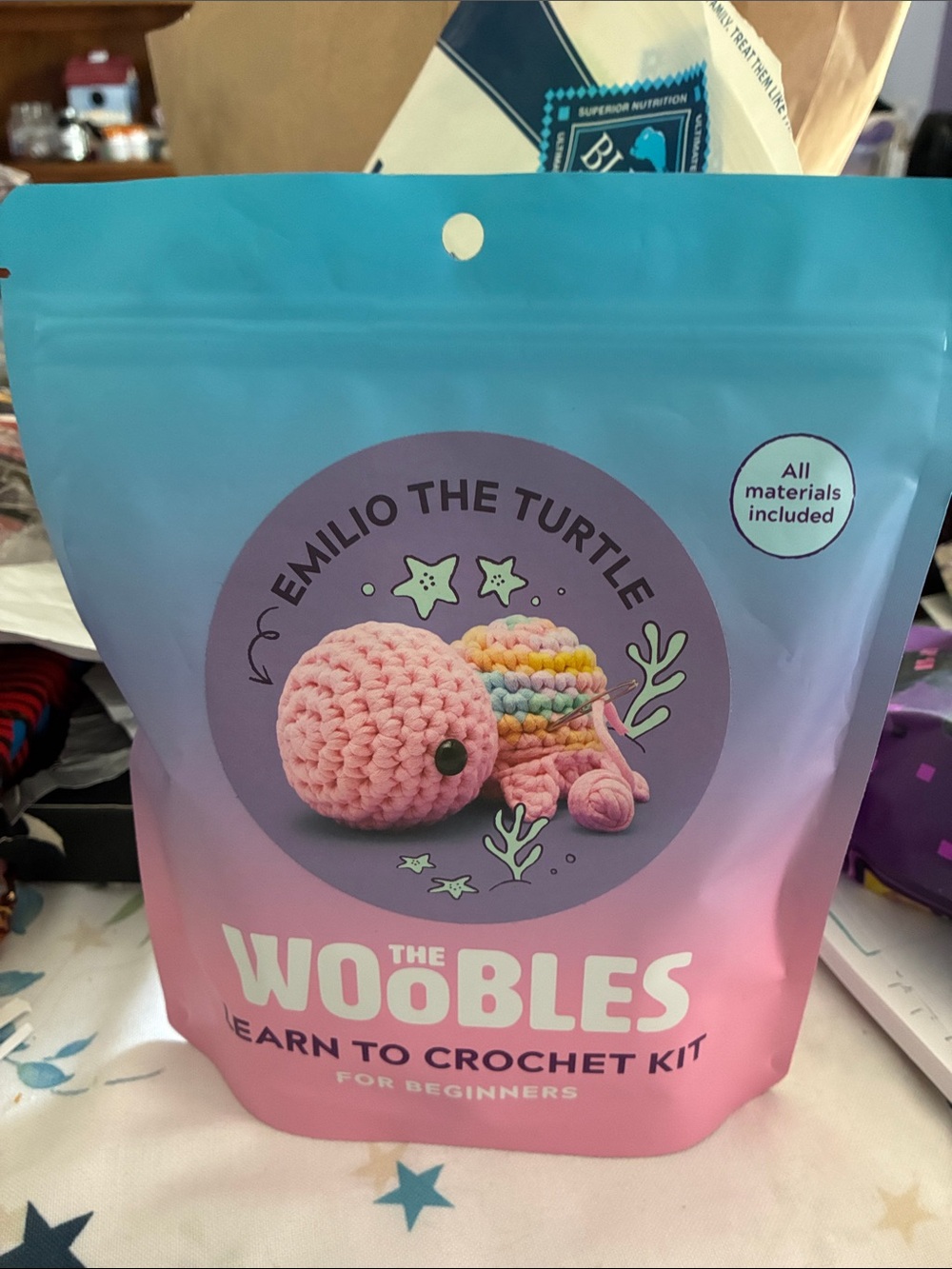 Woobles pastel Emilio the turtle sold out online